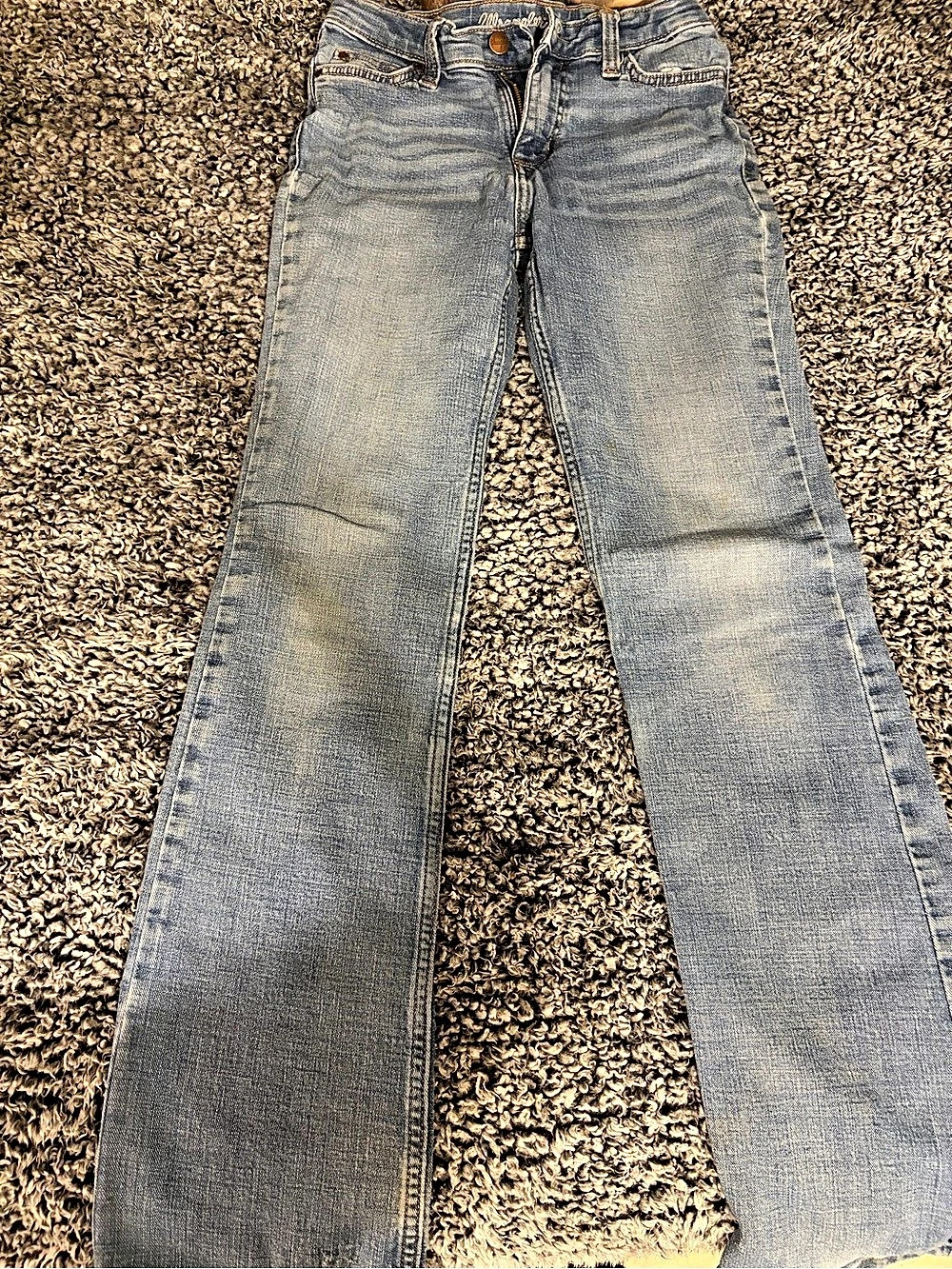Wrangler Girls Boot Cut Jeans Blue Size 14 Slim